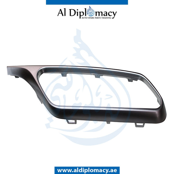 Rear Right BUMPER DIFFUSER CHROME Molding, 63 for Mercedes-Benz E Class W212 (2009-2016) models, Part Number T-2128854621