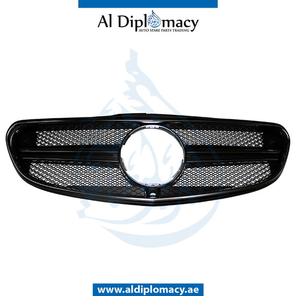 SHOW Grille, Black, 63 STYLE for Mercedes-Benz E Class W212 (2009-2016) models, Part Number T-212GRILL(63)2014-BK