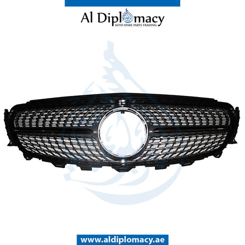 SHOW Grille, Silver, 43 SPORT STYLE for Mercedes-Benz E Class W213 (2017-2023) models, Part Number T-213GRILLE(43 SPORT) STYLE-SL