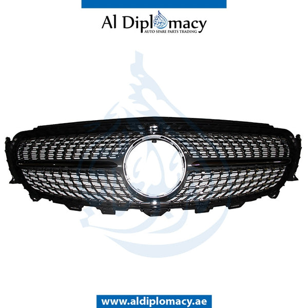 SHOW Grille, Silver, 43 SPORT STYLE for Mercedes-Benz E Class W213 (2017-2023) models, Part Number T-213GRILLE(43 SPORT) STYLE-SL