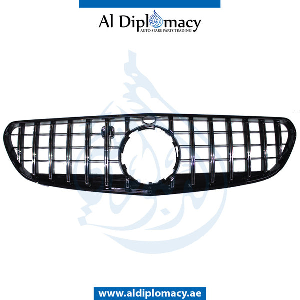 SHOW Grille, GTR Style, BLACK for Mercedes-Benz S Class Coupe C217 (2015-2021) models, Part Number T-217GRILL GTR STYLE-BK