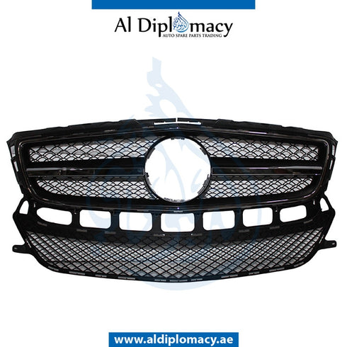 SHOW Grille, WITH SENSOR Hole, COMPLETE for Mercedes-Benz CLS Class W218 (2011-2018) models, Part Number T-2188850065-CO