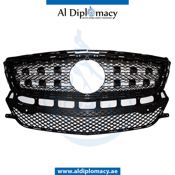 SHOW GRILLE WITH SENSOR HOLE for Mercedes-Benz CLS Class W218 (2011-2018) models, Part Number T-2188850165