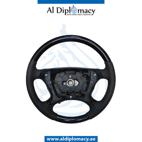 STEERING WHEEL BLACK for Mercedes-Benz CLS Class W219 (2004-2010) models, Part Number T-219-STEERING-BL