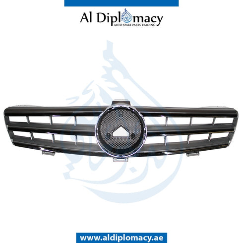 SHOW Grille, Silver, 3 LINES for Mercedes-Benz CLS Class W219 (2004-2010) models, Part Number T-219GRILL-SL(3LINE)