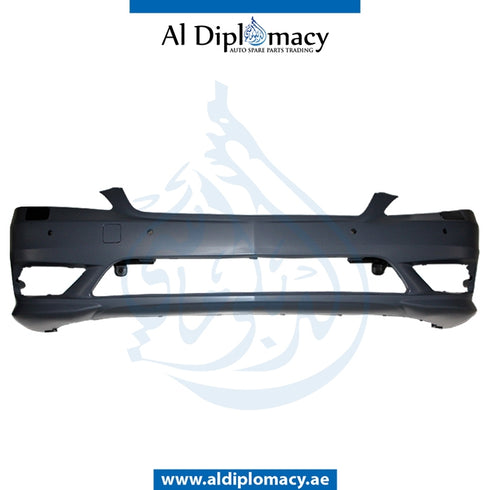 Front Bumper, WITH SENSOR AND WIPER Hole, Amg, COMPLETE for Mercedes-Benz S Class W221 (2006-2013) models