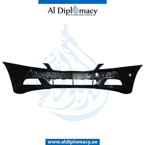 Front Bumper, WITH SENSOR AND WIPER Hole, NORMAL for Mercedes-Benz S Class W221 (2006-2013) models, Part Number T-2218805740