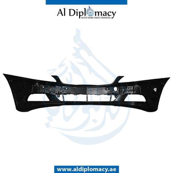 Front Bumper, WITH SENSOR AND WIPER Hole, NORMAL for Mercedes-Benz S Class W221 (2006-2013) models, Part Number T-2218805740