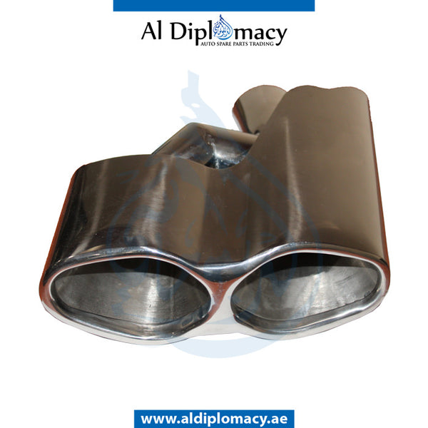 Left Side Exhaust Tailpipe Tip, 65 Style, Mercedes-Benz S Class W221 Models By Taiwan