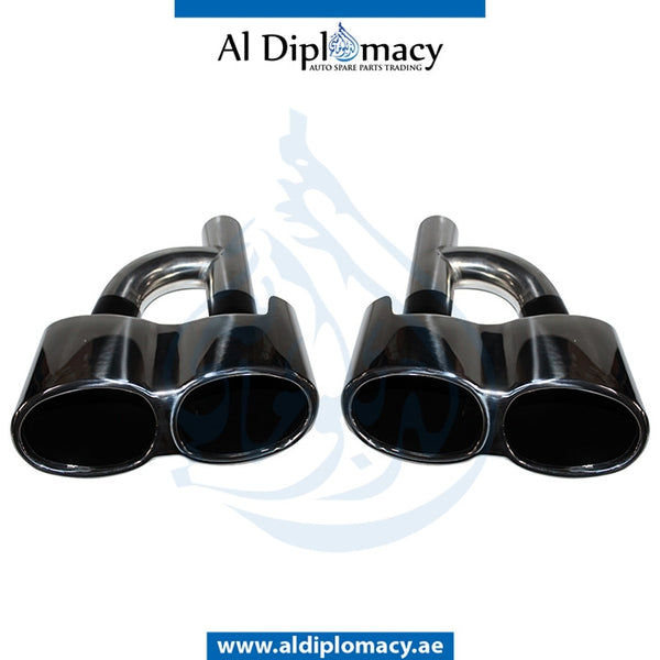 EXHAUST TAILPIPE Tip, 65 Style, SET for Mercedes-Benz S Class W221 (2006-2013) models, Part Number T-221EXANI-65SET