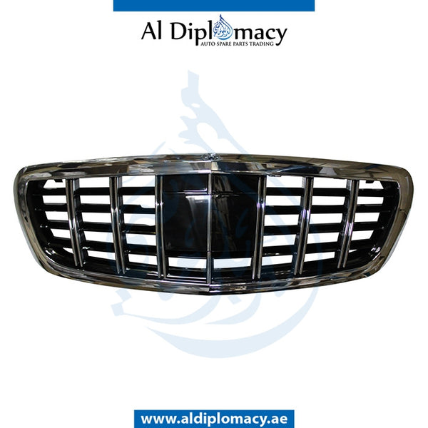 SHOW Grille, BRABUS Style, BLACK for Mercedes-Benz S Class W222 (2014-2020) models, Part Number T-222 GRILLE ( BRABUS STYLE)