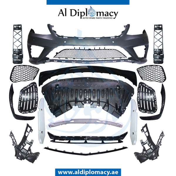 Front Bumper, WITH SENSOR Hole, AMG 63, COMPLETE for Mercedes-Benz S Class W222 (2014-2020) models, Part Number T-2228802447(63AMG)-CO
