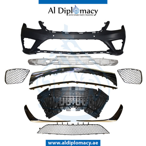 Front Bumper, WITH SENSOR Hole, AMG 65, COMPLETE for Mercedes-Benz S Class W222 (2014-2020) models, Part Number T-2228802447(65AMG)-CO