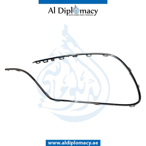 Front Left BUMPER CHROME MOLDING for Mercedes-Benz S Class W222 (2014-2020) models, Part Number T-2228850501