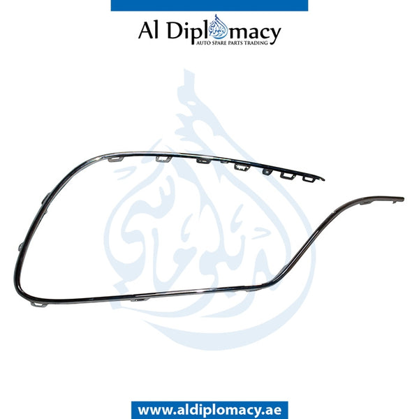 Right Side Front Bumper Lower Chrome Molding, Mercedes-Benz S Class W222 Models By Taiwan, Part Number 2228850601