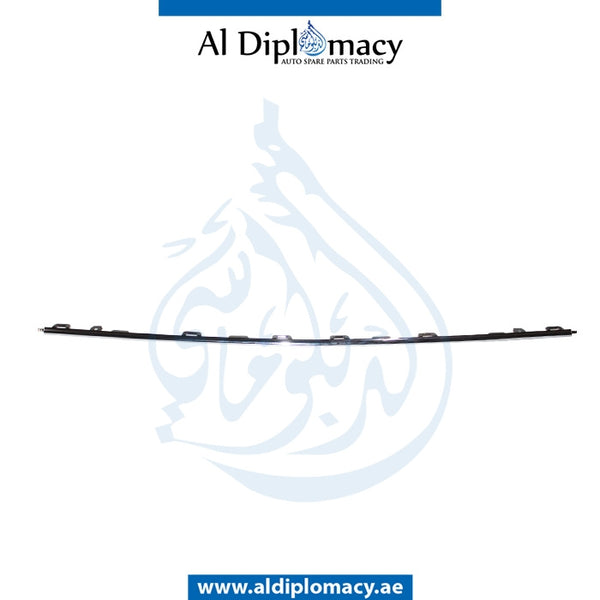 Front Lower BUMPER CHROME Molding, CENTER for Mercedes-Benz S Class W222 (2014-2020) models, Part Number T-2228851001