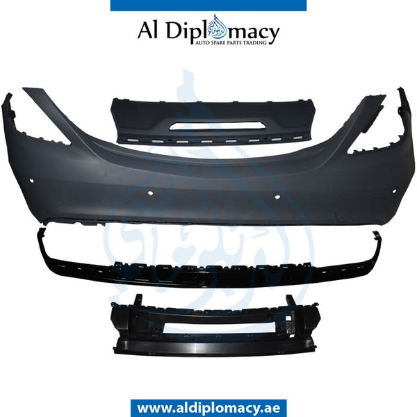 Rear Bumper, WITH SENSOR Hole, AMG 63, COMPLETE for Mercedes-Benz S Class W222 (2014-2020) models, Part Number T-2228851625(63AMG)-CO