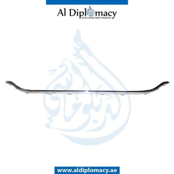 Rear Lower BUMPER CHROME Molding, CENTER for Mercedes-Benz S Class W222 (2014-2020) models, Part Number T-2228853201