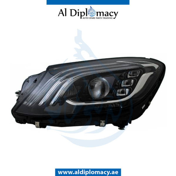 Left Headlight, UPRADE TO 2020 LOOK for Mercedes-Benz S Class W222 (2014-2020) models, Part Number T-2229067703