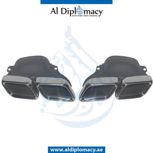 EXHAUST TAILPIPE Tip, AMG 63, SET for Mercedes-Benz E Class W212 (2009-2016) models, Part Number T-2314900127/0227