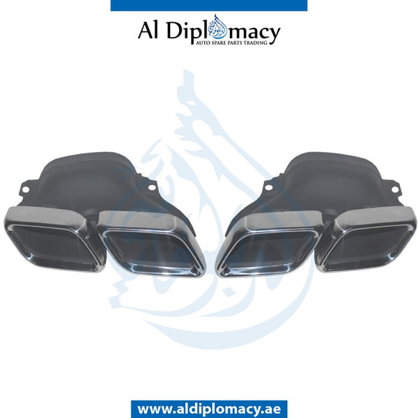 EXHAUST TAILPIPE Tip, AMG 63, SET for Mercedes-Benz E Class W212 (2009-2016) models, Part Number T-2314900127/0227