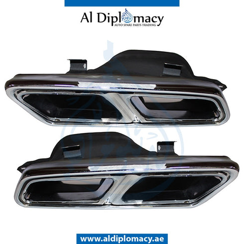 EXHAUST TAILPIPE Tip, AMG 63, SET for Mercedes-Benz E Class W212 (2009-2016) models, Part Number T-2314900327/0427