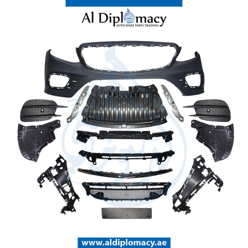 Front Bumper, WITH SENSOR Hole, Amg, COMPLETE for Mercedes-Benz E-Class Coupe W238 (2017-2023) models