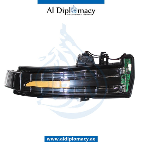 Right Mirror, WITH Glass, Cover, AND Lamp, COMPLETE for Mercedes-Benz B Class W246 (2011-2019) models, Part Number T-2468100276-C