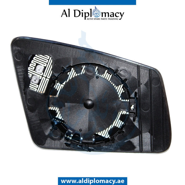 Left Mirror Glass, WITHOUT BLIND SPOT for Mercedes-Benz B Class W246 (2011-2019) models, Part Number T-2468100321-H