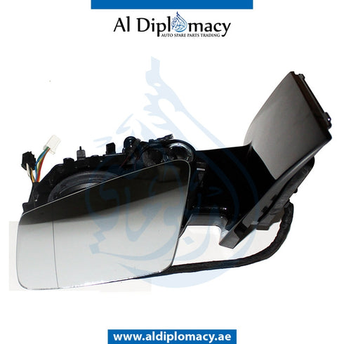 Left Mirror, WITH GLASS AND FOOT Lamp, WITHOUT COVER for Mercedes-Benz B Class W246 (2011-2019) models, Part Number T-2468100776