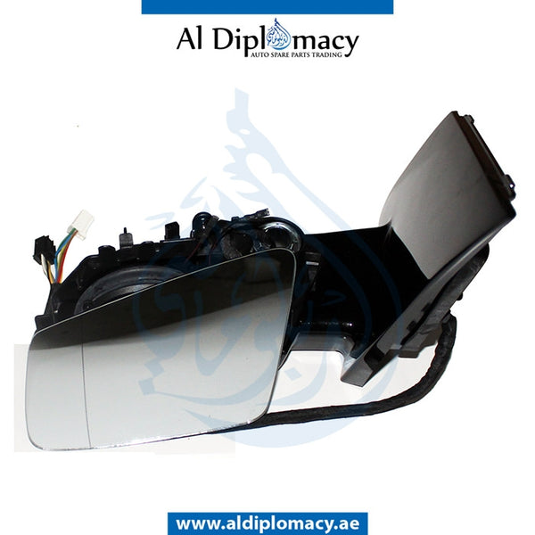 Left Mirror, WITH GLASS AND FOOT Lamp, WITHOUT COVER for Mercedes-Benz B Class W246 (2011-2019) models, Part Number T-2468100776