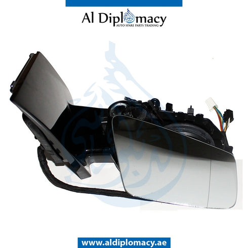 Right Mirror, WITH GLASS AND FOOT Lamp, WITHOUT COVER for Mercedes-Benz B Class W246 (2011-2019) models, Part Number T-2468100876
