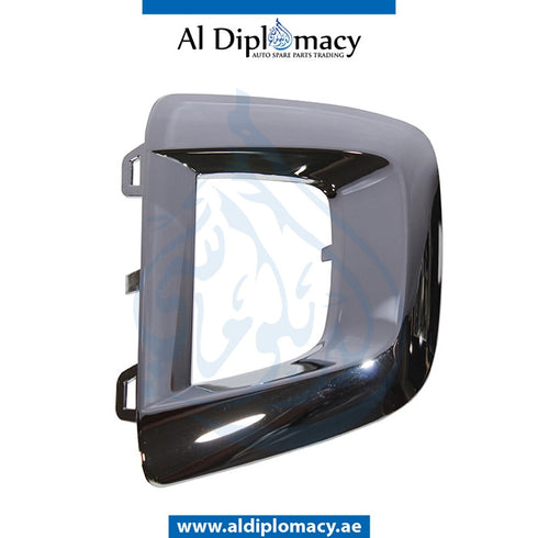 Front Left Lower Inner BUMPER CHROME MOLDING for Mercedes-Benz GLC Class W253 (2015-2022) models, Part Number T-2538856100