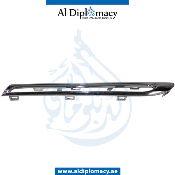 Left Lower SHOW GRILLE CHROME MOLDING for Mercedes-Benz GLC Class W253 (2015-2022) models, Part Number T-2538880385