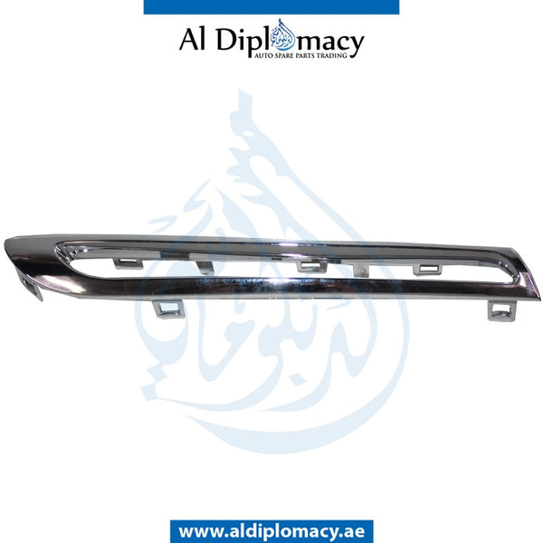Right Lower SHOW GRILLE CHROME MOLDING for Mercedes-Benz GLC Class W253 (2015-2022) models, Part Number T-2538880485