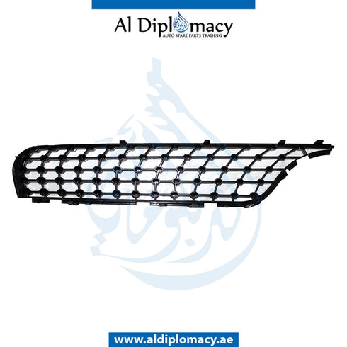 Left Upper SHOW GRILLE Trim, AMG Style, CHROME & BLACK for Mercedes-Benz GLC Class W253 (2015-2022) models, Part Number T-2538881300
