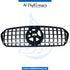 SHOW Grille, GTR Style, BLACK for Mercedes-Benz EQC Class N293 (2019-2023) models, Part Number T-293GRILL GTR STYLE-BK