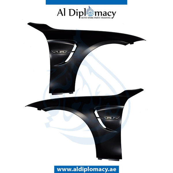 Front Fender, Black, Set, M4 LCI STYLE for BMW 1 Series F32 (2013-2017) models, Part Number T-41358066917/918-BK