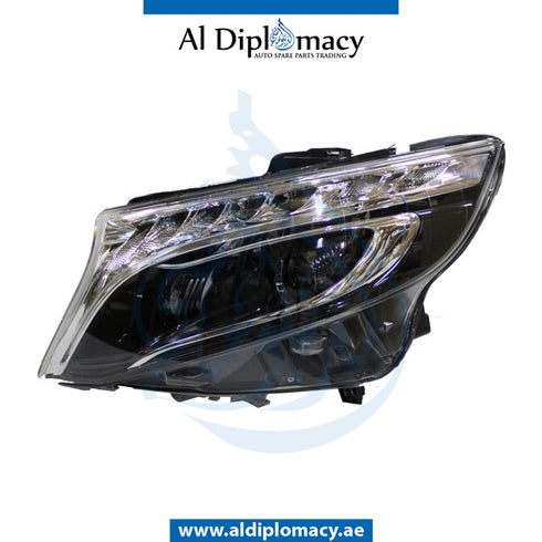 Left Headlight, UPGRADE FROM NORMAL TO LED for Mercedes-Benz VITO W447 (2014-2020) models, Part Number T-4479065200-UPGRADE