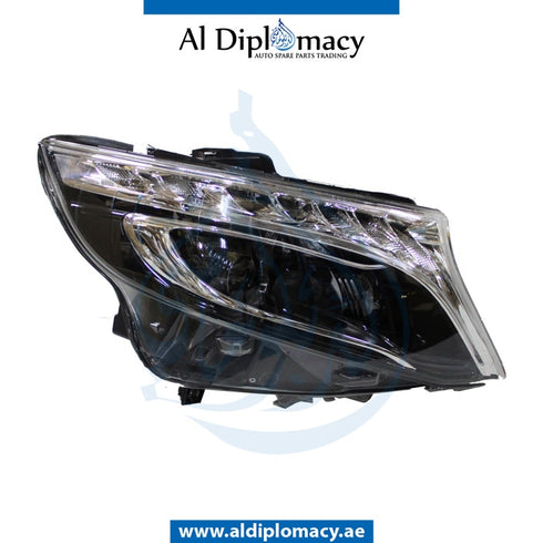 Right Headlight, UPGRADE FROM NORMAL TO LED for Mercedes-Benz VITO W447 (2014-2020) models, Part Number T-4479065300-UPGRADE