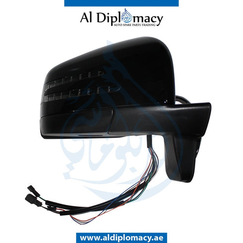 Right Mirror, BLACK for Mercedes-Benz G Class W463 (1992-2022) models, Part Number T-4638109416-BK