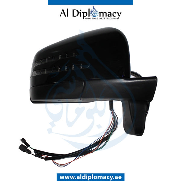 Right Mirror, BLACK for Mercedes-Benz G Class W463 (1992-2022) models, Part Number T-4638109416-BK