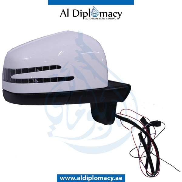 Right Mirror, WHITE for Mercedes-Benz G Class W463 (1992-2022) models, Part Number T-4638109416-WH