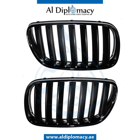 SHOW Grille, SET for BMW 5 Series F10 (2010-2016) models, Part Number T-51137336477+T-51137336478