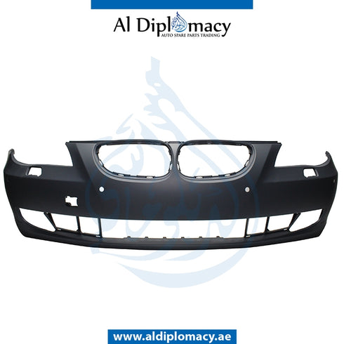 Front Bumper, WITH SENSOR AND WIPER HOLE for BMW 5 Series E60 (2007-2010) models, Part Number T-51117178079