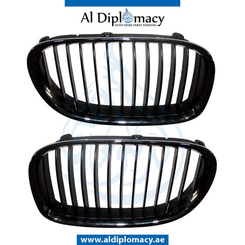 SHOW Grille, SET for BMW 7 Series F01 (2008-2015) models, Part Number T-51117184151+T-51117184152