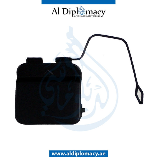 Front BUMPER TOWING HOOK COVER for BMW 7 Series F01 (2008-2015) models, Part Number T-51117210880