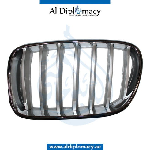 Left SHOW Grille, CHROME for BMW X3 Series F25 (2010-2017) models, Part Number T-51117237421