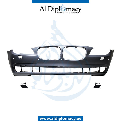 Front Bumper, WITH SENSOR AND WIPER HOLE for BMW 7 Series F01 (2008-2015) models, Part Number T-51117238749