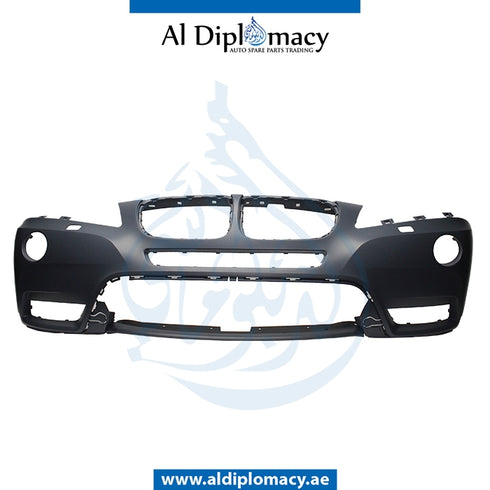 Front Bumper, WITH WIPER HOLE for BMW X3 Series F25 (2010-2017) models, Part Number T-51117261188